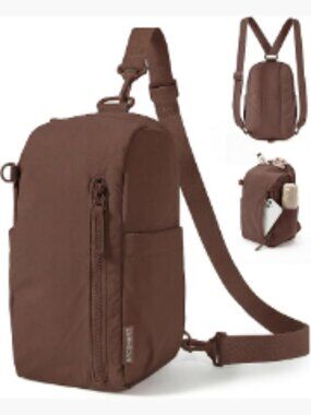 Quilted Puffer Sling Bag Crossbody for Women Travel Hiking